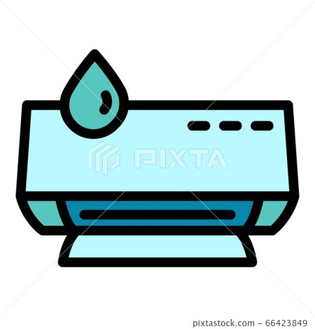 Modern air conditioner icon, outline style 66423849