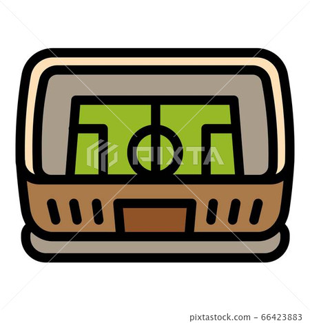 Soccer stadium icon, outline style 66423883