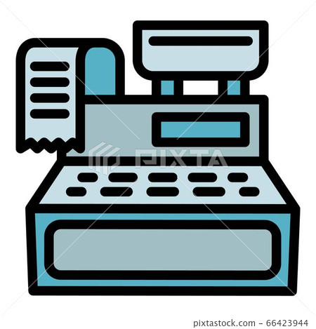 Cashier machine icon, outline style 66423944
