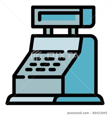 Cashier icon, outline style 66423945