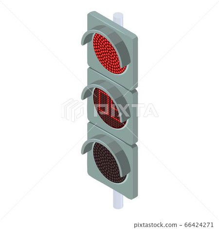 red traffic light icon