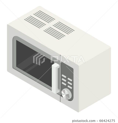 Microwave icon, isometric style 66424275