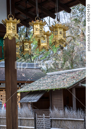 Shimogamo Shrine, Sensha/Kawai Shrine, Haden's hanging lantern and Kamo Nagaaki "Hojo-an" 66424430