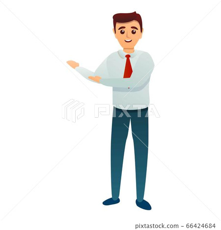 Bank employee icon, cartoon style 66424684