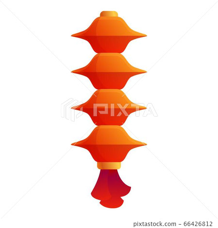 Chinese lantern icon, cartoon style 66426812