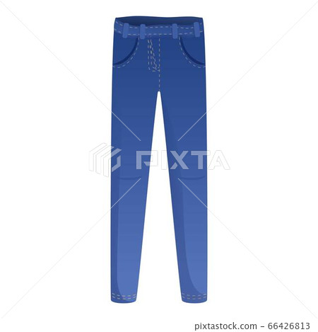 Urban jeans icon, cartoon style 66426813