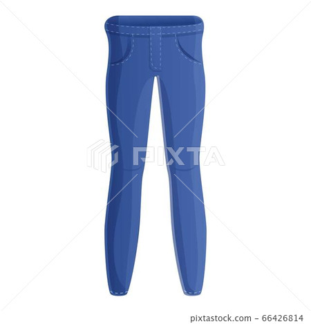Jeans apparel pants icon, cartoon style 66426814