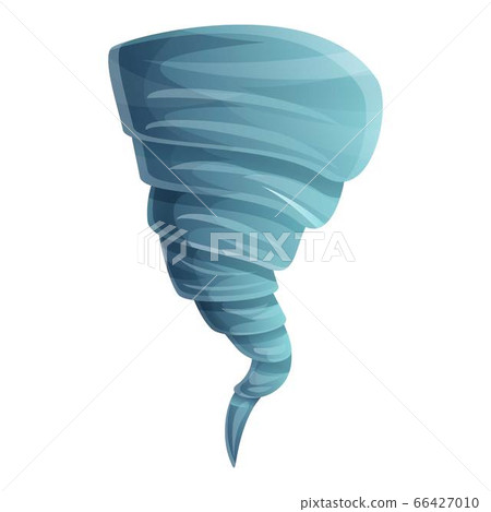 Wind tornado icon, cartoon style 66427010