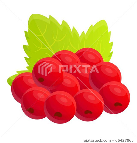 Currant berry icon, cartoon style 66427063