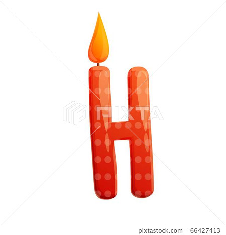 Happy birthday candle icon, cartoon style Happy birthday candle icon, cartoon style 66427413
