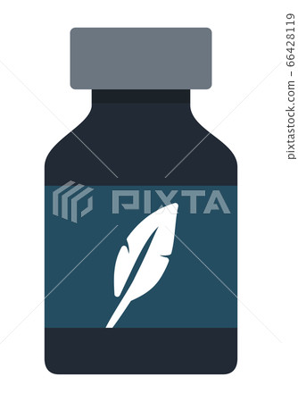 Ink for writing vector icon flat isolated 66428119
