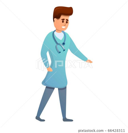 Veterinary stethoscope icon, cartoon style Veterinary stethoscope icon, cartoon style 66428311