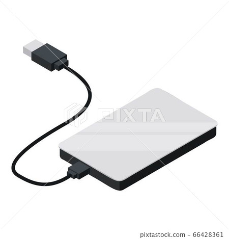 Power bank icon, isometric style 66428361