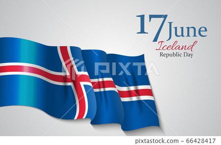 June 17 Iceland Republic Day Background. Vector June 17 Iceland Republic Day Background. Vector 66428417