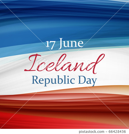 June 17 Iceland Republic Day Background. Vector June 17 Iceland Republic Day Background. Vector 66428436