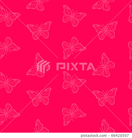 Butterfly Seamless Simple Pattern Background - Stock Illustration ...