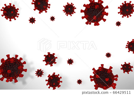Coronavirus on white background. Coronavirus on white background. 66429511