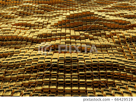 Abstract golden square texture. - Stock Illustration [66429519] - PIXTA
