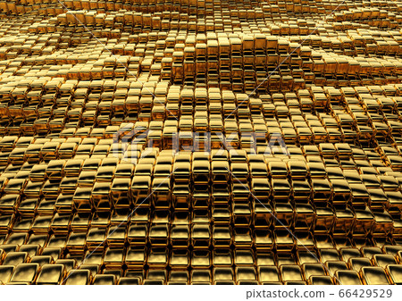 Abstract golden square texture. Abstract golden square texture. 66429529