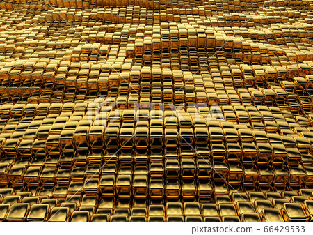 Abstract golden square texture. Abstract golden square texture. 66429533