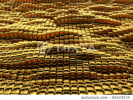 Abstract golden square texture. Abstract golden square texture. 66429534
