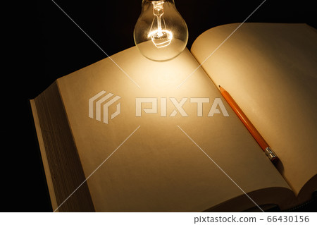 book and light bulb 66430156
