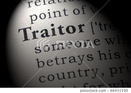 definition of traitor Stock Photo