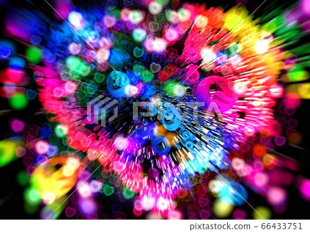 Colorful and abstract light heart shape Colorful and abstract light heart shape 66433751