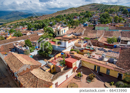 Cuba Trinidad Revolution Museum view from tower Orange roof 66433990