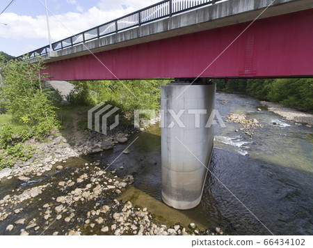 Inspection of bridge by drone (video of drone camera) 66434102