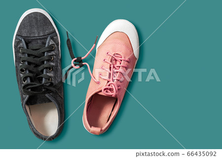 Couple shoes isolated 66435092