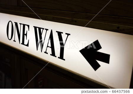 sign of word one way 66437566