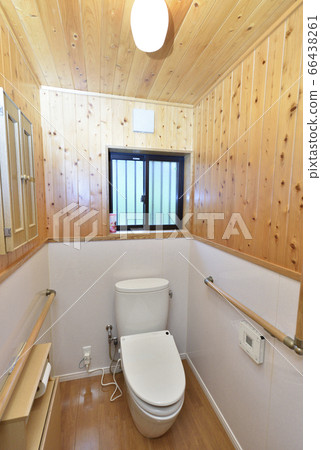 Toilet of nursing facility with handrail 66438261