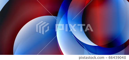 Circle modern geometric abstract background with liquid gradients 66439048