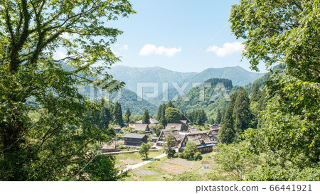 Aikura Gassho-zukuri village in early summer Aikura Gassho-zukuri village in early summer 66441921