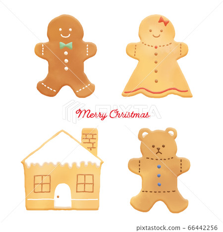 聖誕薑餅幹的插圖集 66442256