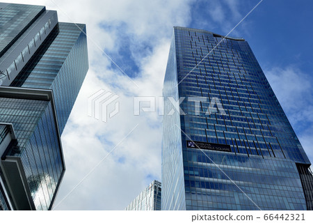 Skyscrapers around Shibuya Station 66442321