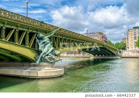 Pont Mirabeau bridge - Paris France. Pont Mirabeau bridge - Paris France. 66442337