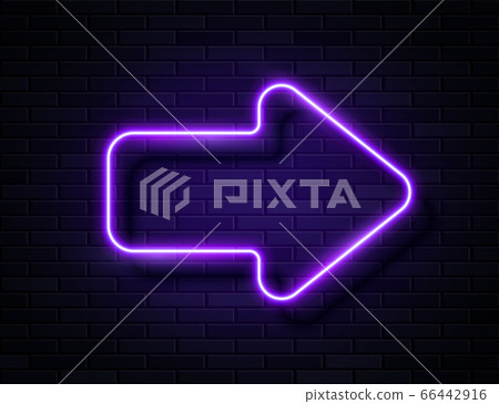 Vector Futuristic Sci Fi Modern Neon Violet Glowing Arrow 66442916