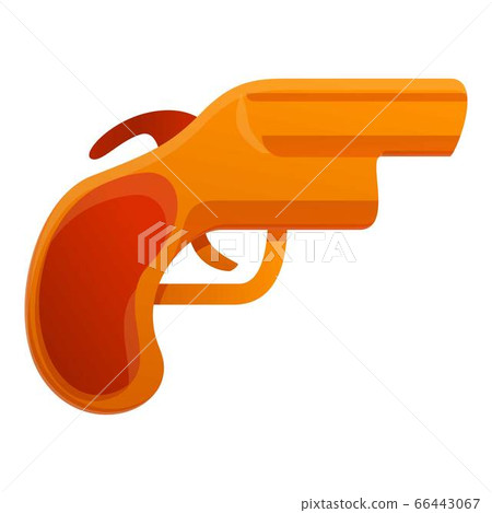 Signal revolver icon, cartoon style 66443067