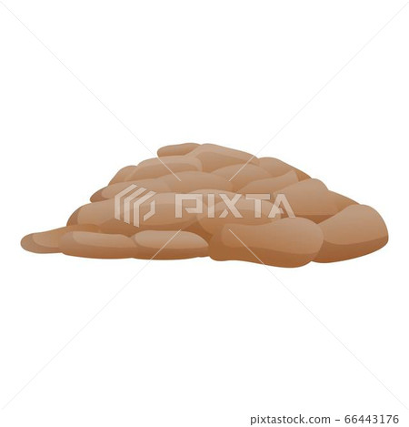 Stone pile icon, cartoon style Stone pile icon, cartoon style 66443176