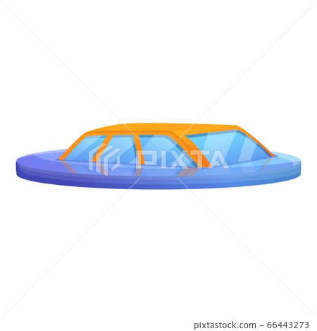 Car in flood icon, cartoon style Car in flood icon, cartoon style 66443273