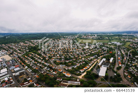 aerrial drone photo of German town Heidenheim an der Brenz 66443539