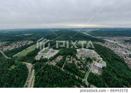 aerrial drone photo of German town Heidenheim an der Brenz 66443578