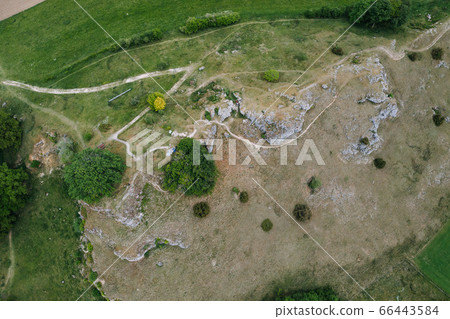aerrial shot of Town Swabian Town in Baden-Wurttemberg, Germany 66443584