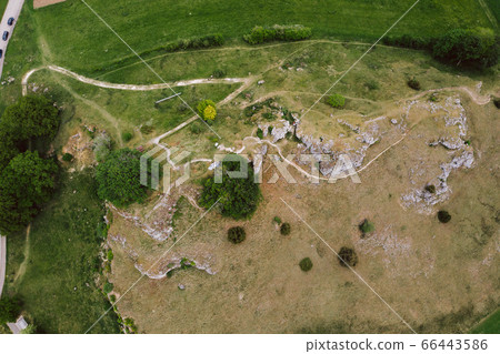 aerrial shot of Town Swabian Town in Baden-Wurttemberg, Germany 66443586