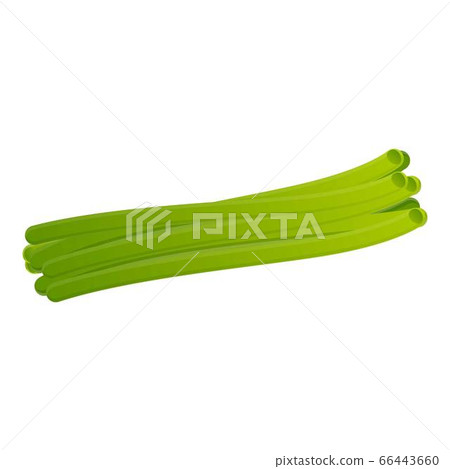 Stalk green beans icon, cartoon style Stalk green beans icon, cartoon style 66443660