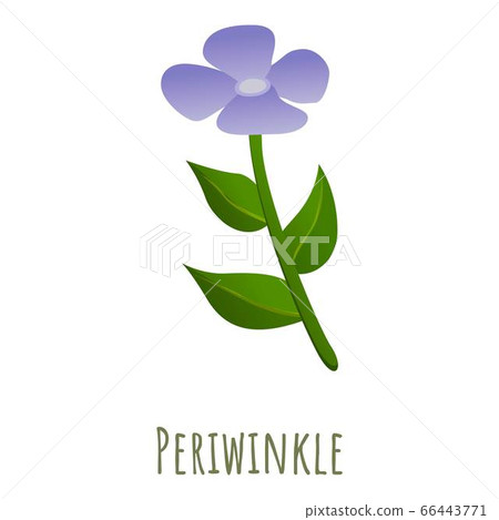 Violet periwinkle icon, cartoon style Violet periwinkle icon, cartoon style 66443771