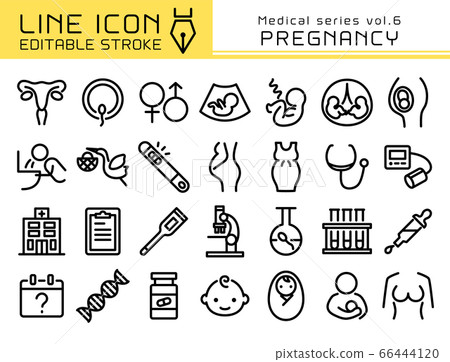 Line icon medical series vol.6 pregnancy and... - Stock Illustration ...