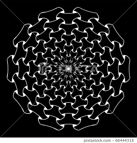 Circle pattern. Decorative design element. Circle pattern. Decorative design element. 66444318